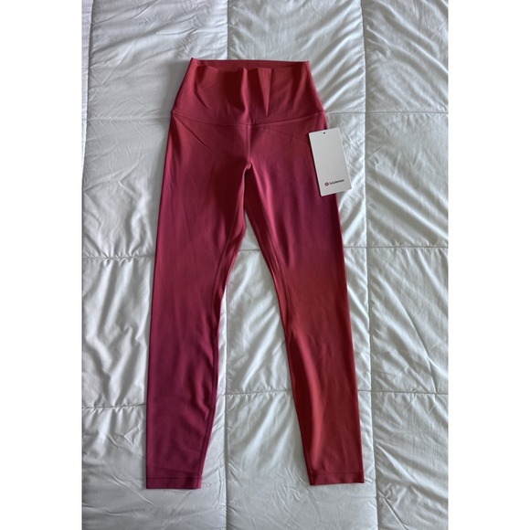 New Lululemon Align High Rise HR Pant 25" Size 4 Legging Desert Red Workout Yoga - Picture 1 of 9